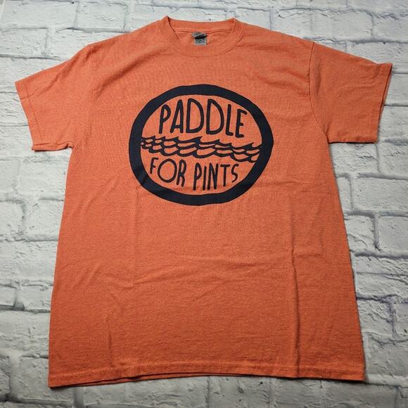 Paddle for Pints Brewpub crawl Paddle T-shirt from Traverse City MI size Medium - Picture 1 of 8